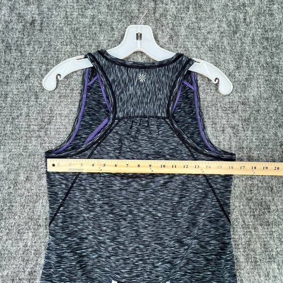 Athleta Womens POP SPACE DYE TANK Top Shirt Medium Gray Yoga Studio Activewear - Picture 6 of 8
